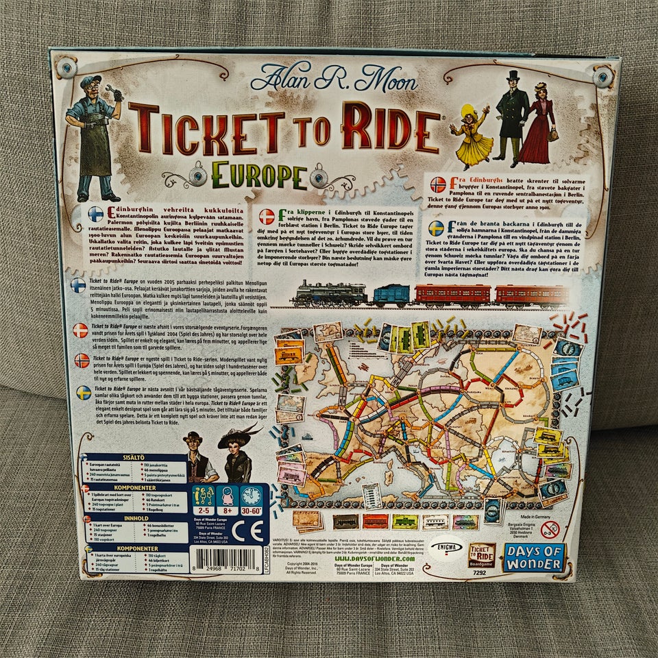 Ticket to Ride - Europe, brætspil