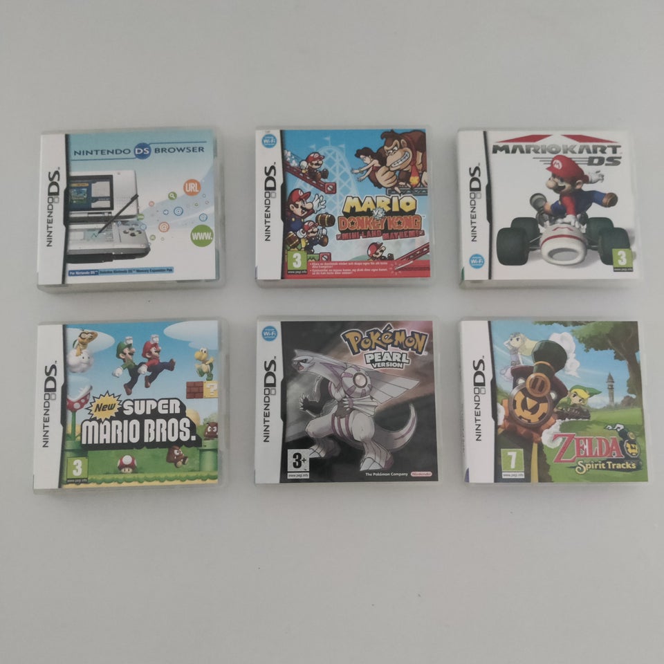 Diverse spil til Nintendo DS,