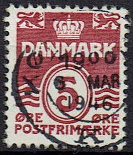 Danmark, stemplet, variant