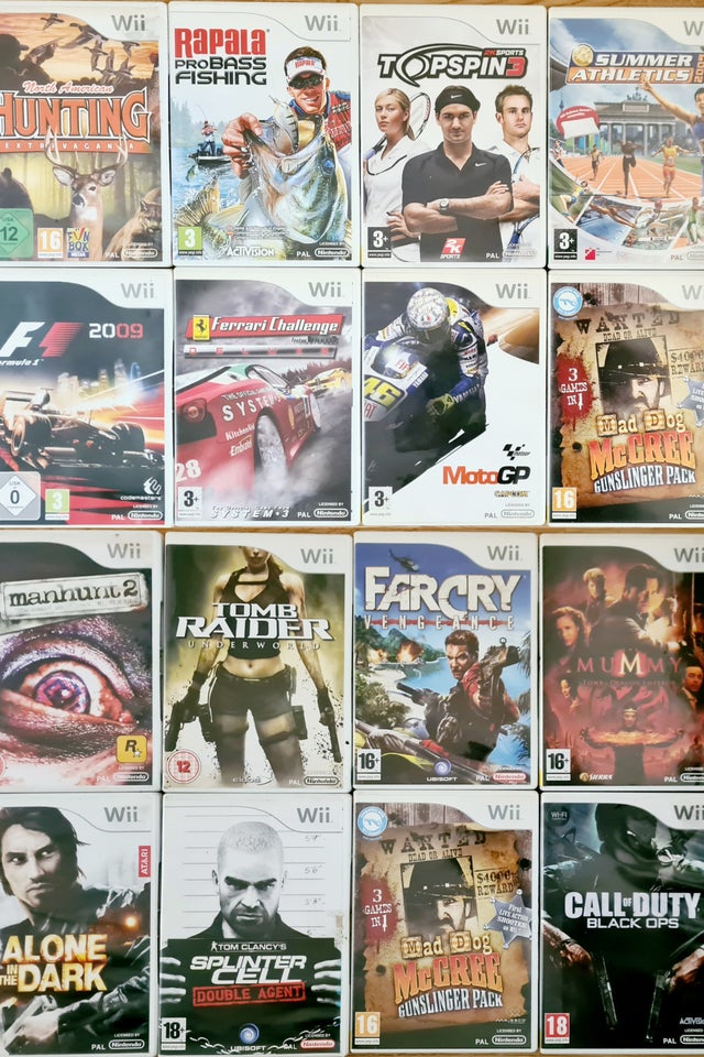 16 Action og Sports Spil Nintendo