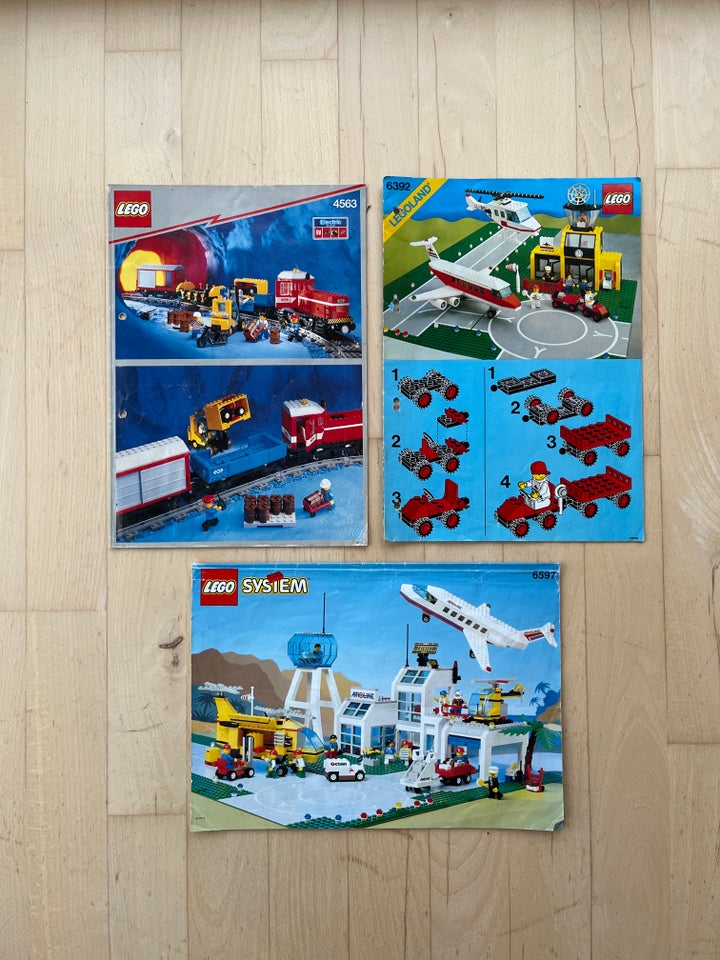 Lego Tog, Manualer til 4563, 6597 