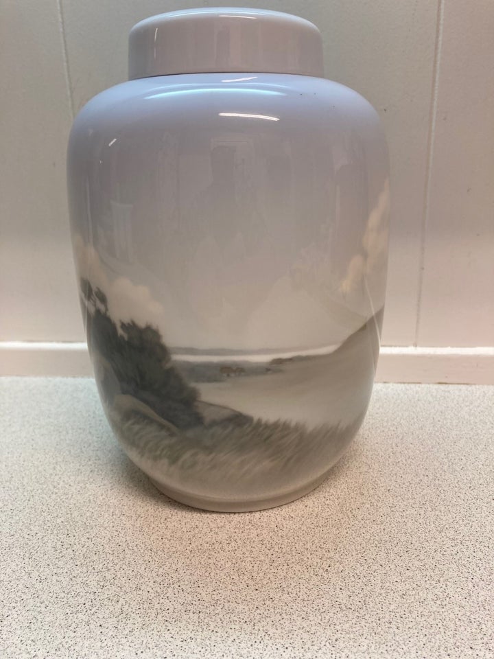 Porcelæn Lågkrukke vase krukke