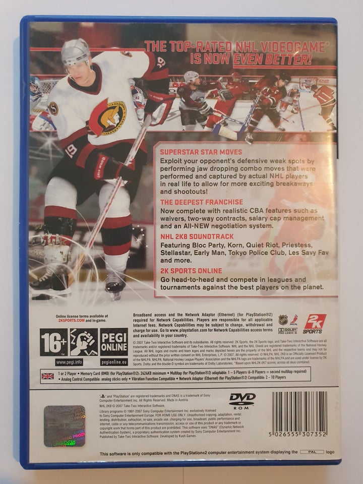 NHL 2K8 PS2