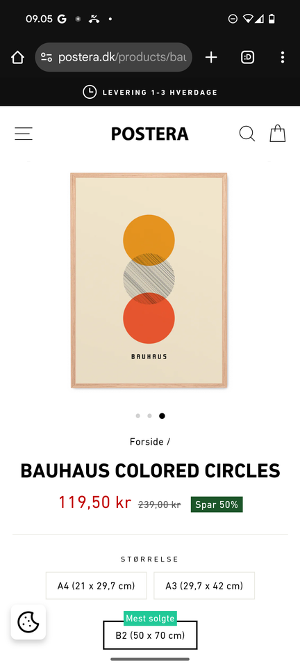 Plakat bauhaus, b: 50 h: 70