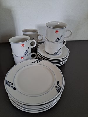 Porcelæn Kaffestel Blå Studio