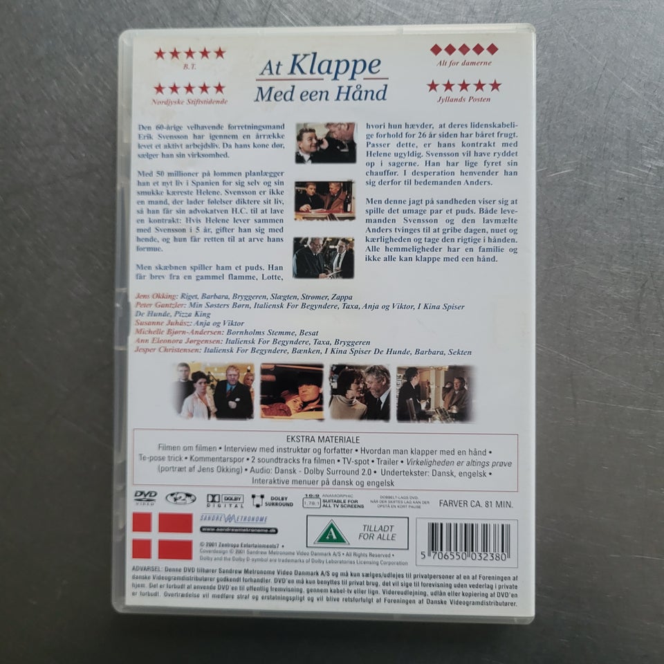 At klappe med een hånd, DVD,