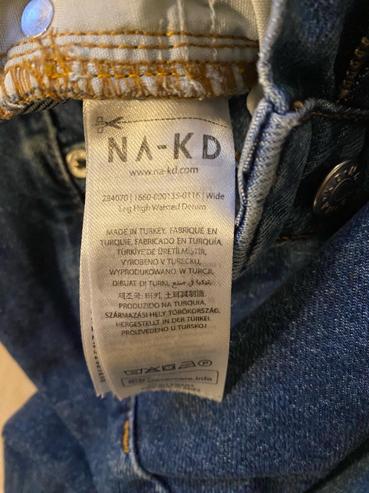 Jeans, Mørkeblå højtaljede jeans ,