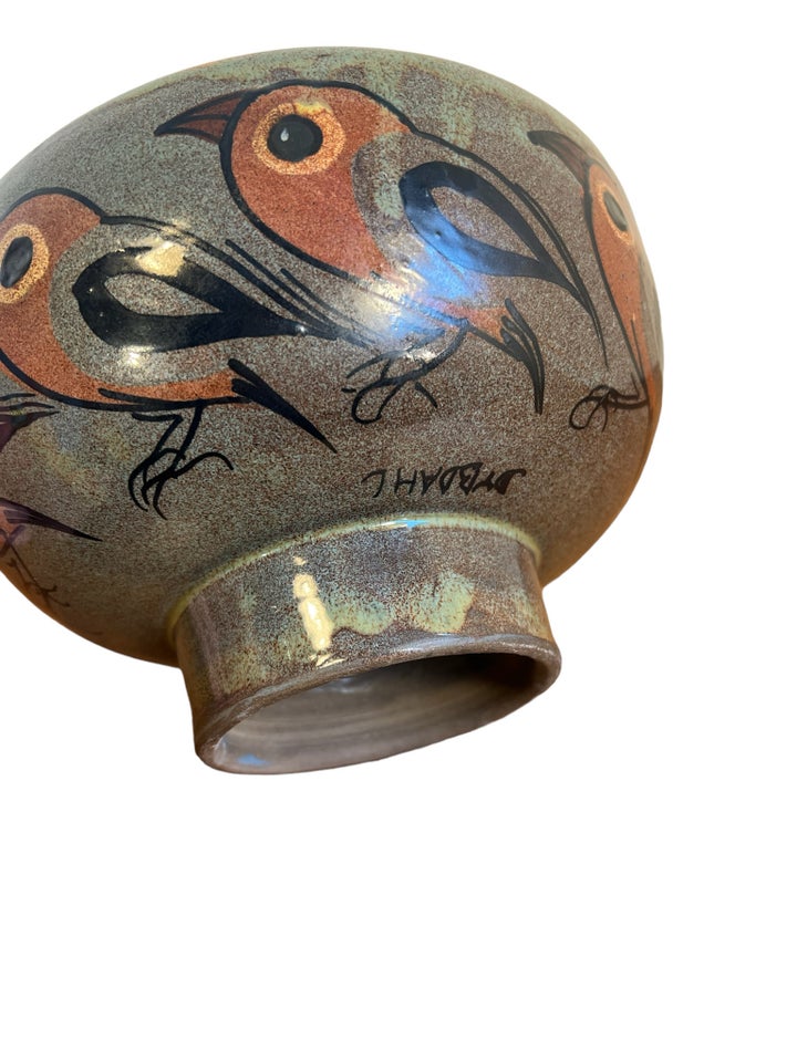 Keramik dybdahl stor fugle skål