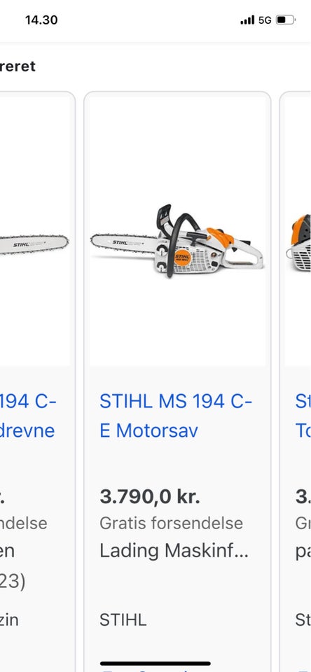 Motorsav , Stihl MS193C