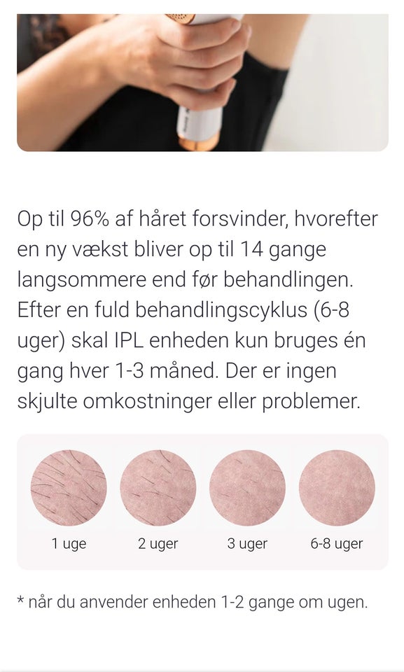 Hårfjerning, Ipl fotoepilator,