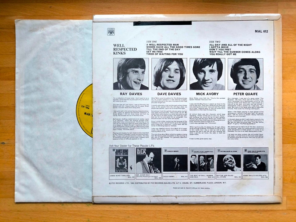 LP, The Kinks