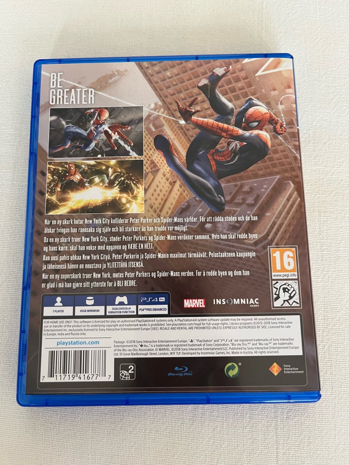 Marvel Spider-Man PS4