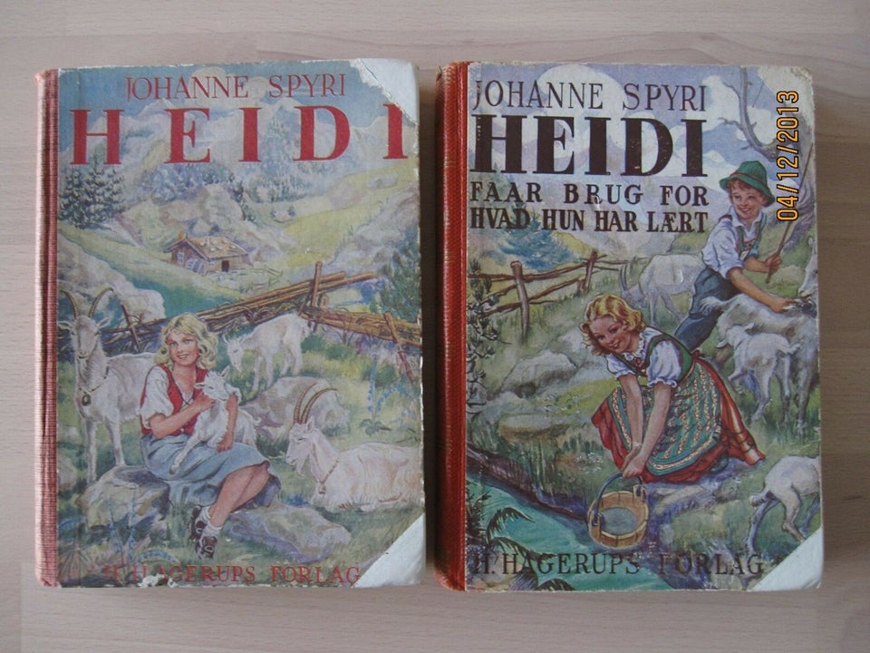 ÆLDRE Heidi-bøger 1 + 2 - NY PRIS,