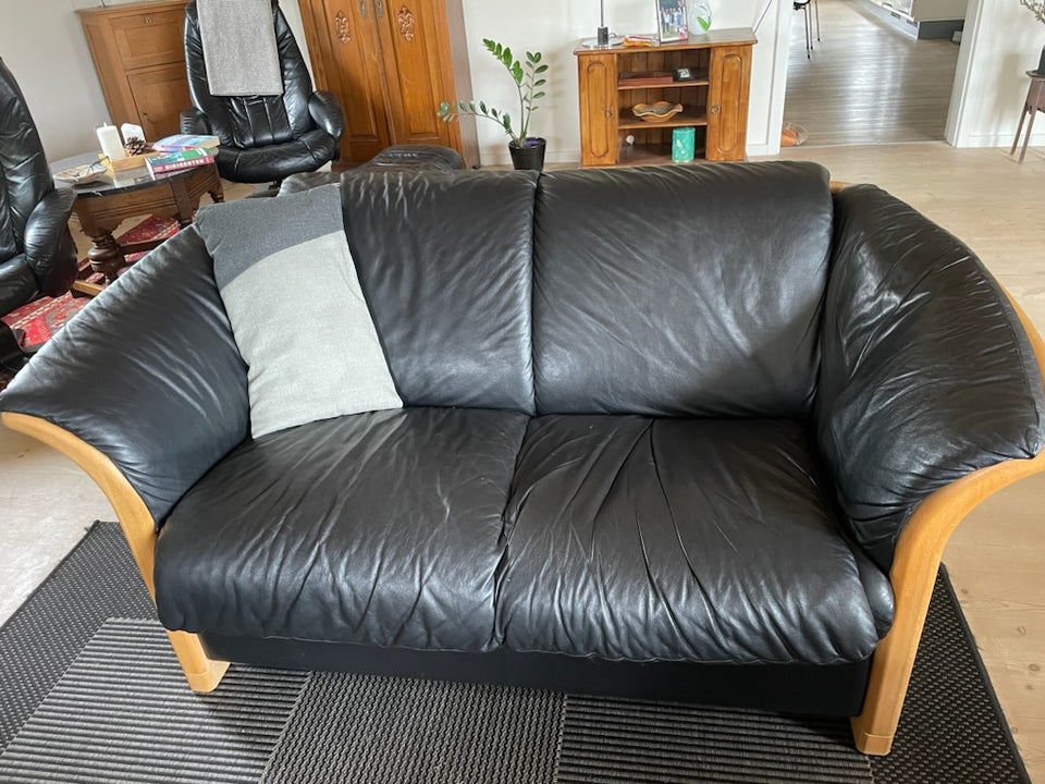 Sofa læder 2 pers