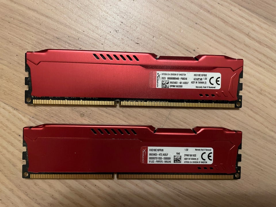 KINGSTON HYPERX 2x8GB DDR3 SDRAM