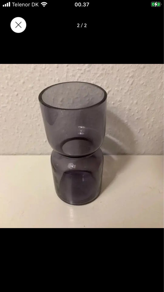 Vase Cylinder vase med detaljer i