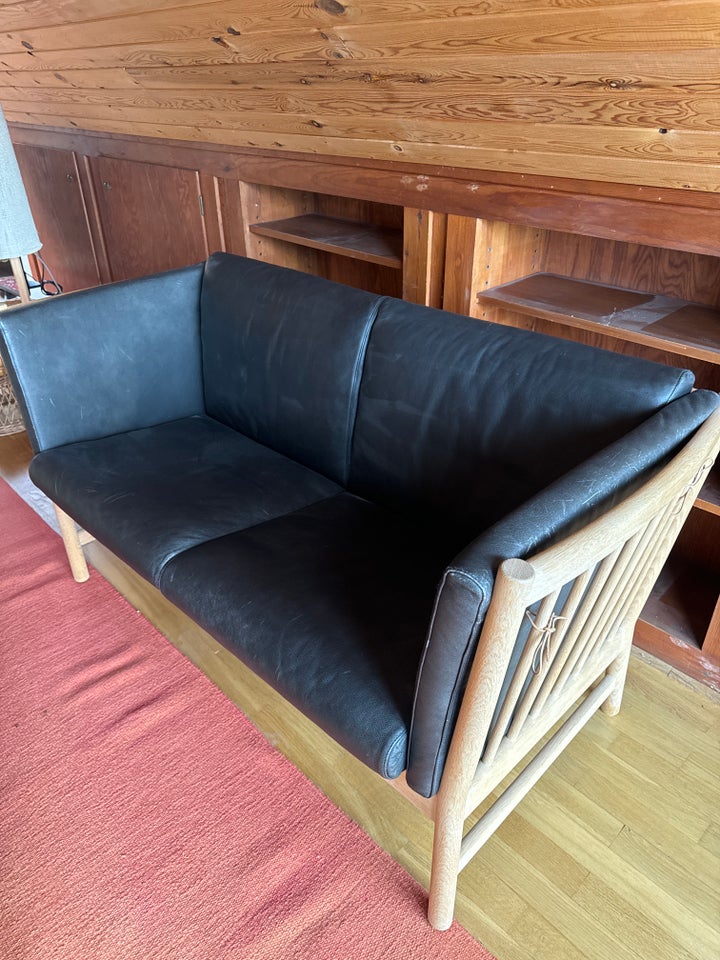 Sofa, læder, 2 pers.