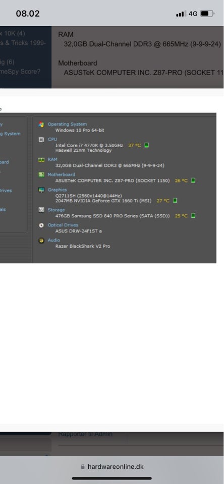 Andet mærke Selvbyg 350 I7 Ghz