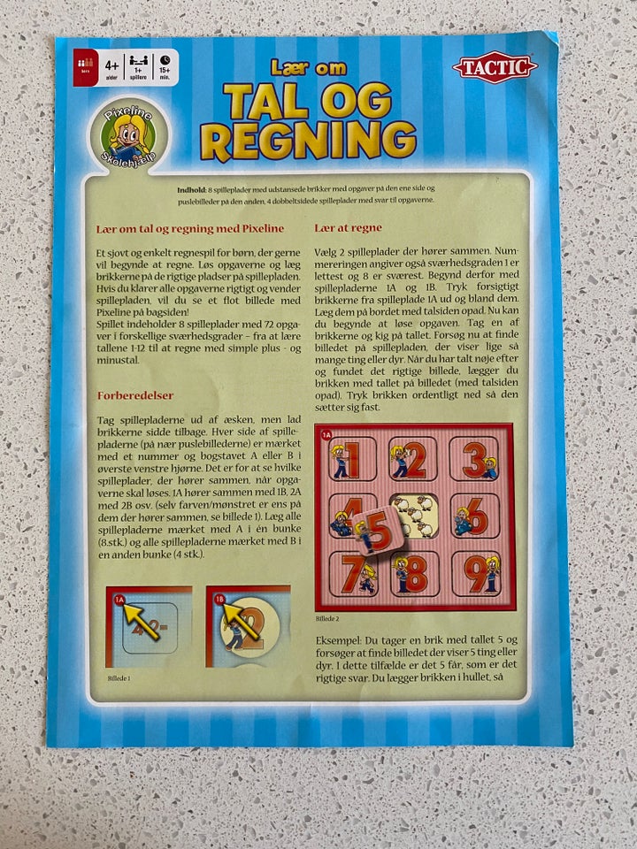 Lær om tal og regning, Børn 4-7 år,