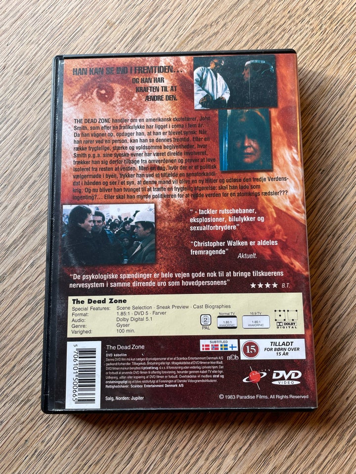 The Dead Zone DVD thriller