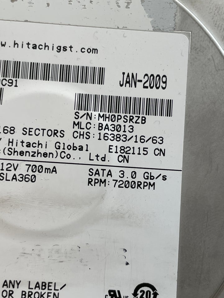 Hitachi 1000 GB God