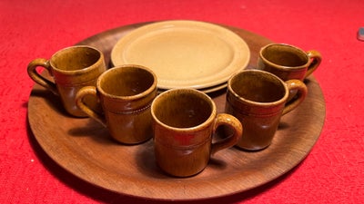 Keramik espressokopper 5 stk og 2