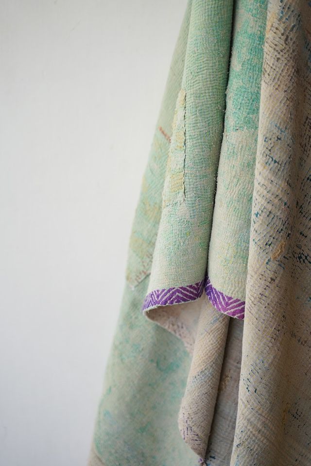 vintage kantha quilt