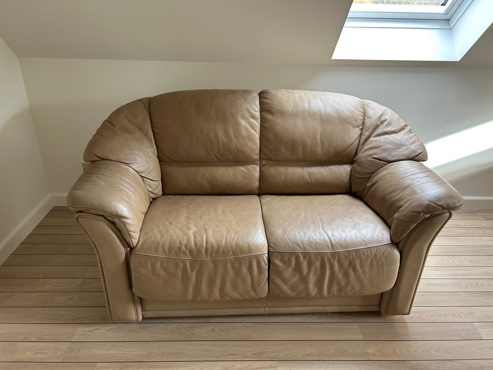 Sofa, læder, 2 pers.