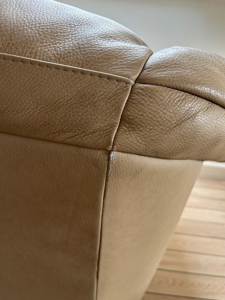 Sofa, læder, 2 pers.