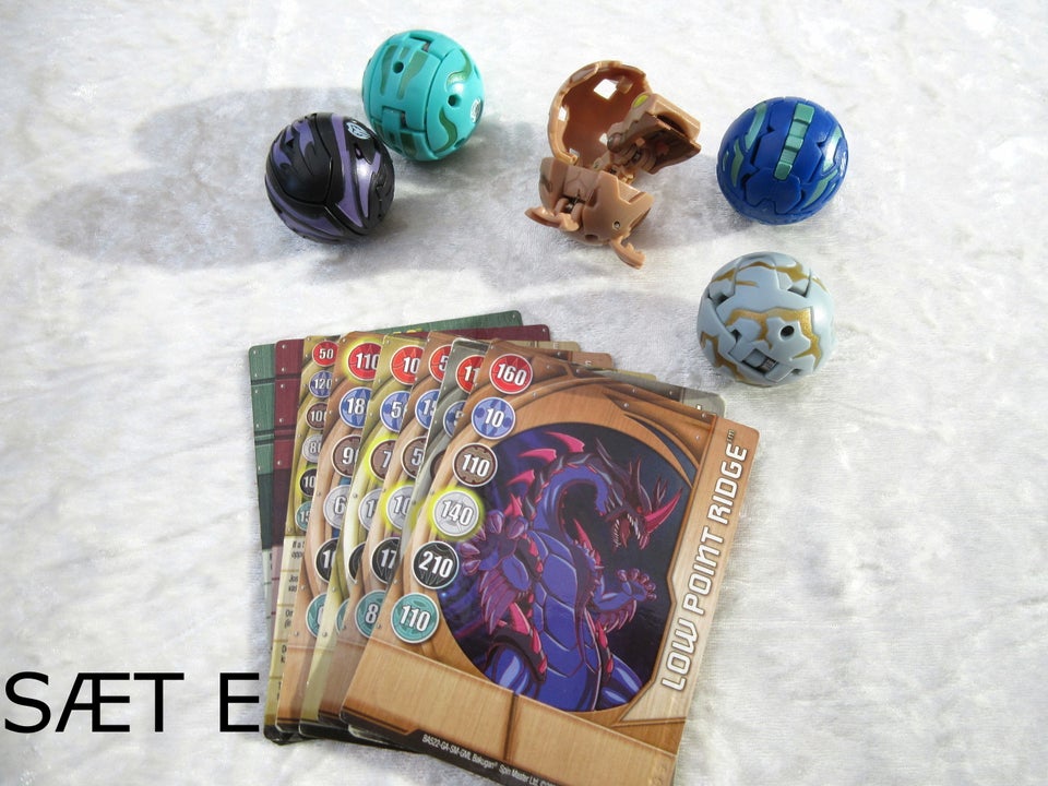 Bakugan, bakugan 5 forskellige sæt