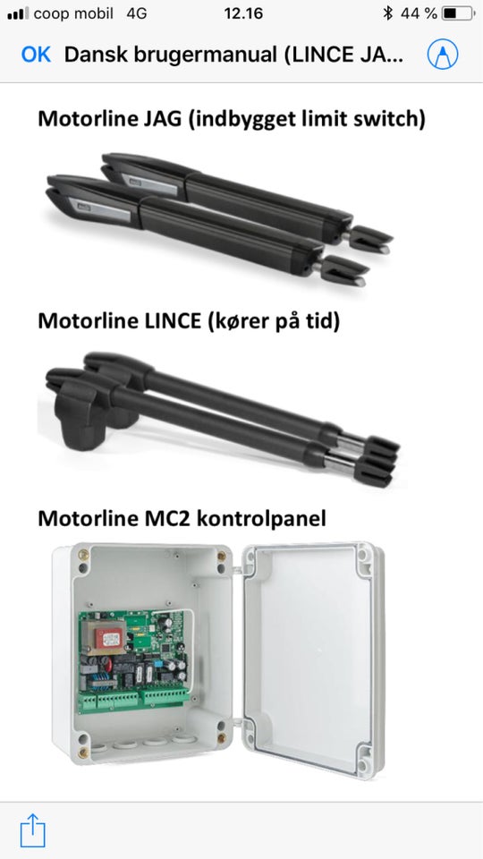 Portåbner Motorline b: 400