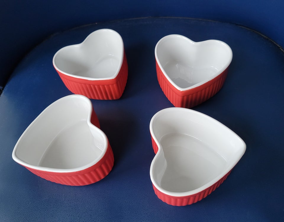 Porcelæn Hjerteformet små skåle