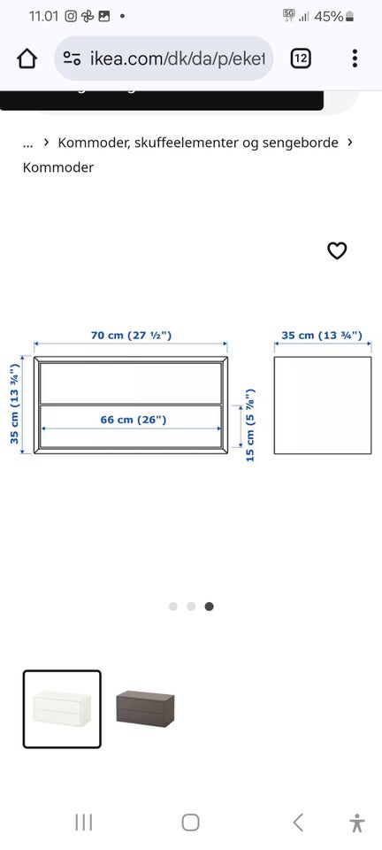 Kommode, laminat