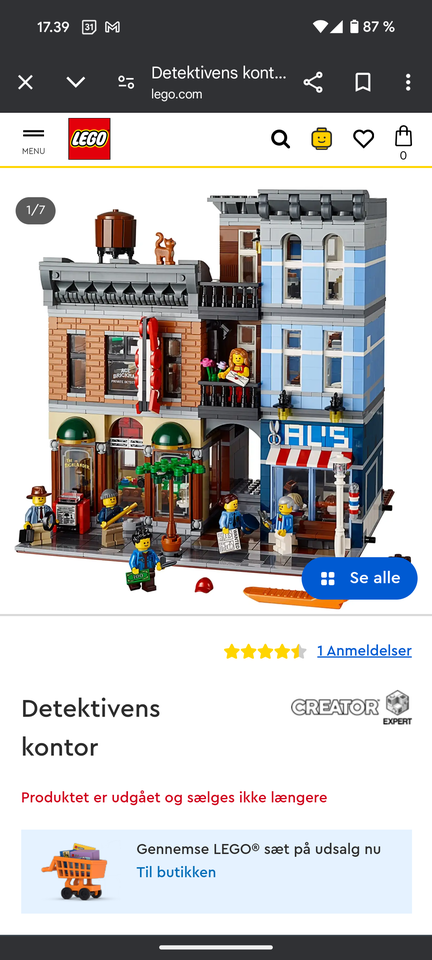 Lego Creator, 10246 Detective