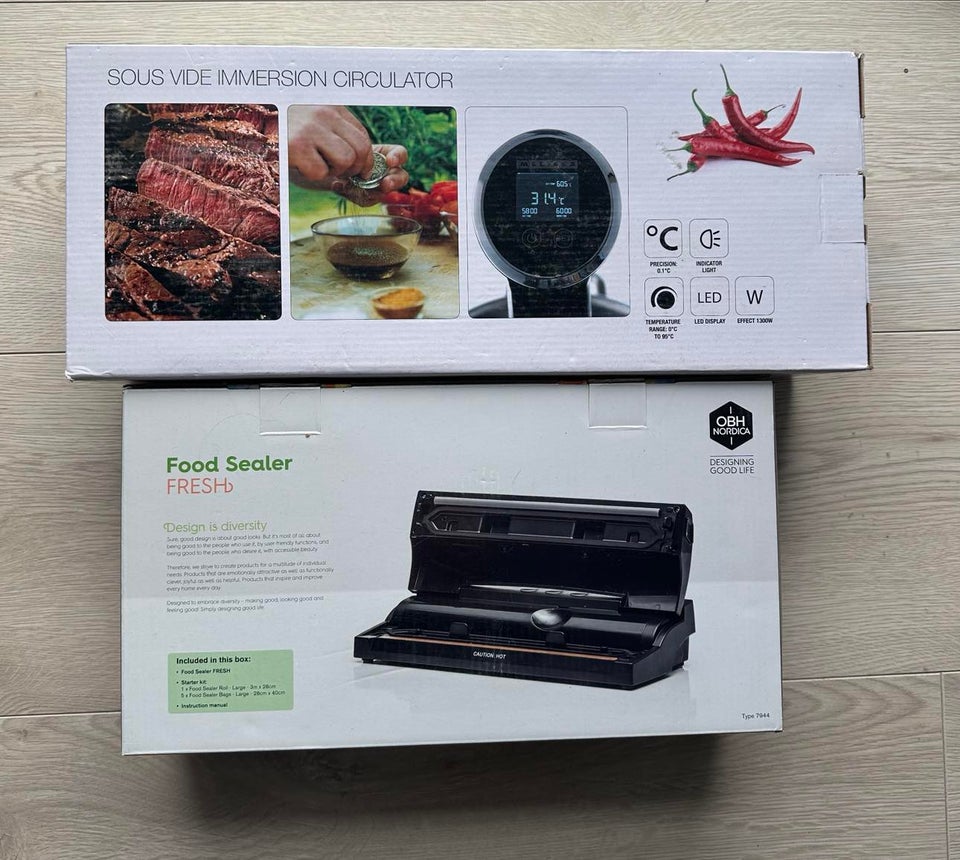 Komplet Sous vide sæt (food sealer 