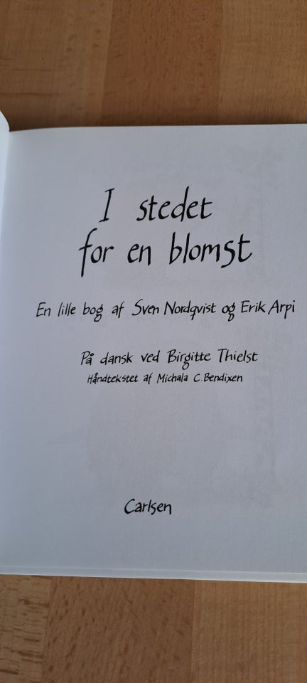 I stedet for en bog, Sven Nordqvist