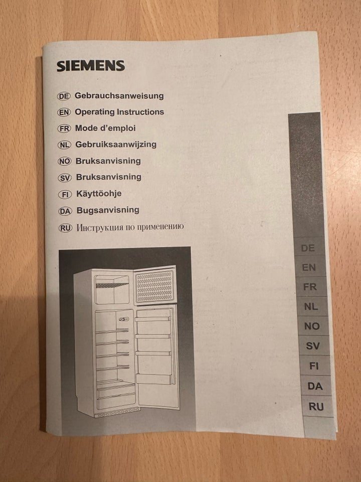 Køle/fryseskab, Siemens