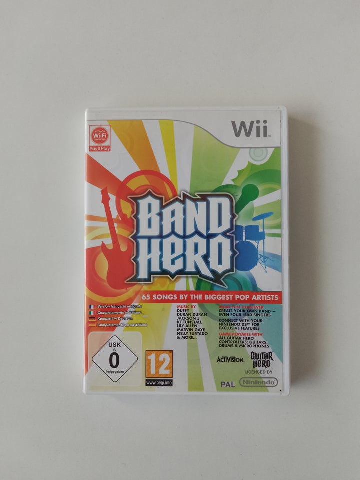 Band hero, Nintendo Wii