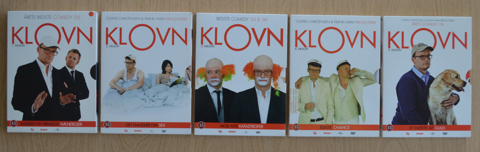 Klovn sæson 1-5, DVD, TV-serier