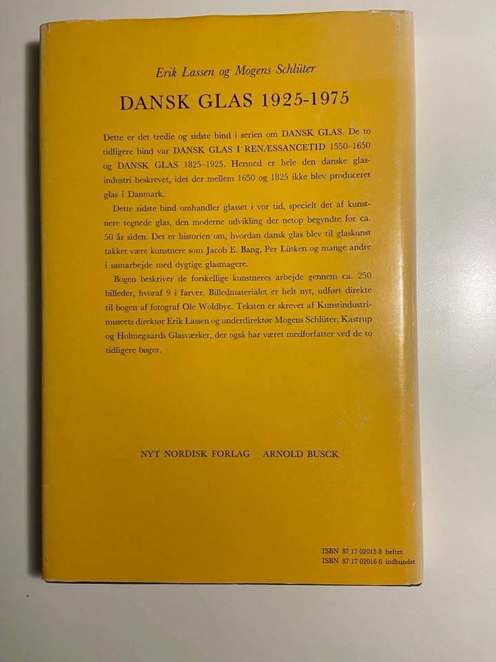 Dansk Glas 1925 - 1975, Erik Lassen