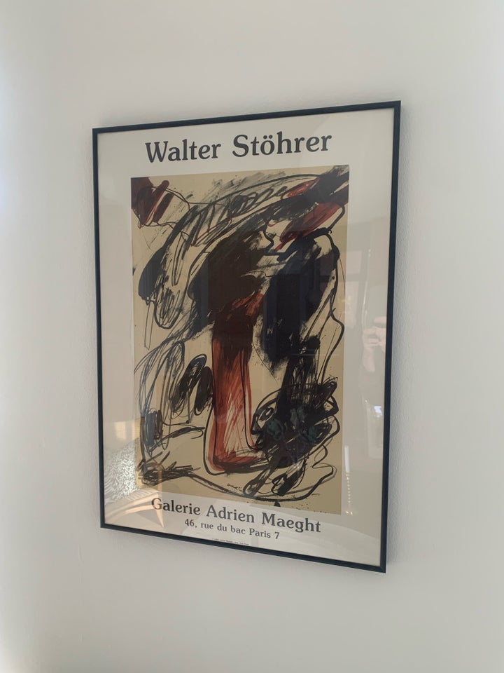 Vintage plakat , Walter Stohrer hos