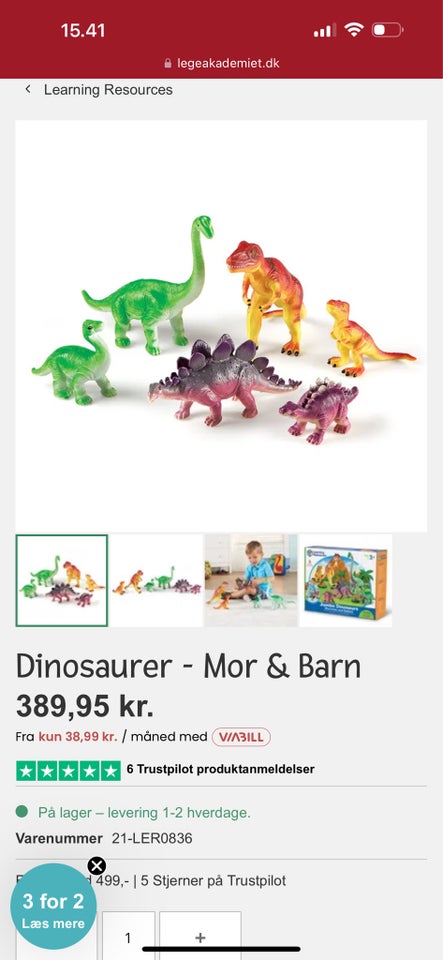 Andet legetøj, Dinosaur , Learning