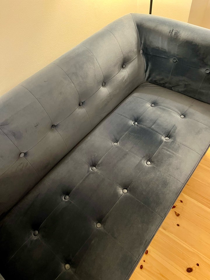 Sofa, velour, 2 pers.