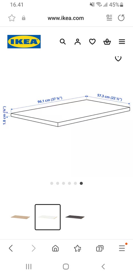 Hylde Ikea komplement