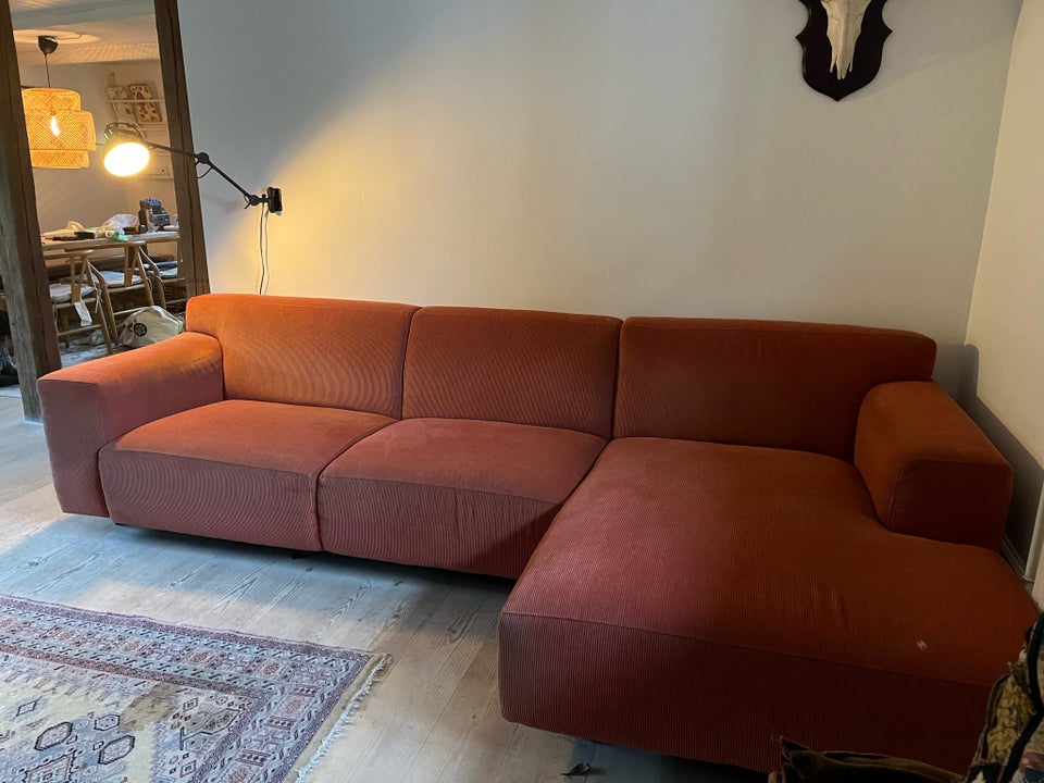 Sofa, fløjl, 4 pers.