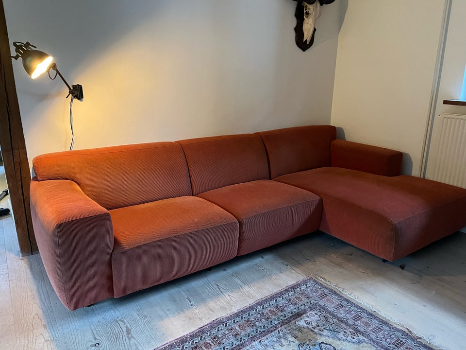 Sofa, fløjl, 4 pers.