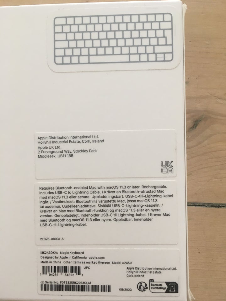 Tastatur Apple MK2A3DK/A