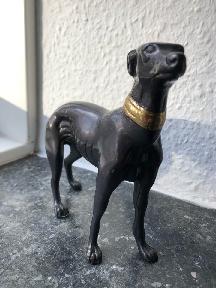 Bronze figur - Whippet hund