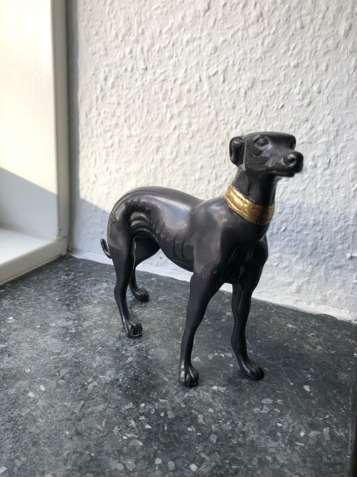 Bronze figur - Whippet hund