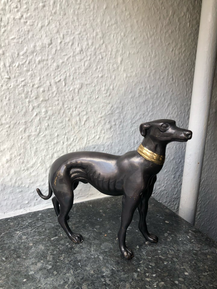 Bronze figur - Whippet hund